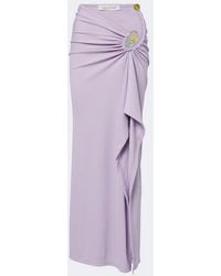 Christopher Esber - Spiral Beach Glass Ribbed-Knit Jersey Maxi Skirt - Lyst