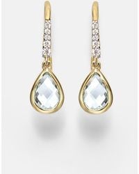Mateo - 14Kt Earrings With Amethyst And Diamonds - Lyst