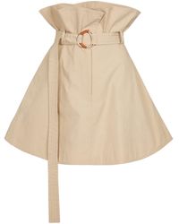 JW Anderson Cotton-blend Miniskirt - Natural