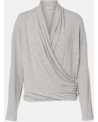 Vince - Top De Jersey Drapeado - Lyst