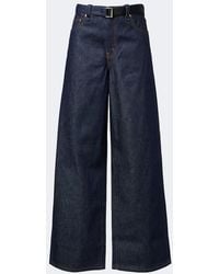 Sacai - Belted Wide-Leg Jeans - Lyst