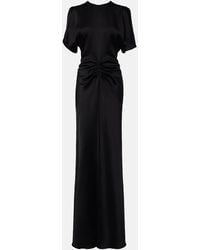 Victoria Beckham - Isabella Gathered Satin Gown - Lyst