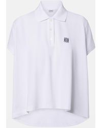 Loewe - Asymmetric Cotton Pique Polo Shirt - Lyst