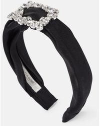 Jennifer Behr - Elise Embellished Silk Headband - Lyst