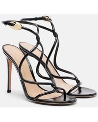 Gianvito Rossi - Sandalen Jungle Mamba Aus Leder - Lyst