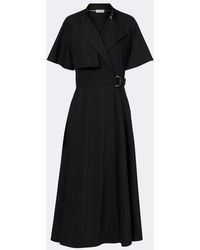 Burberry - Belted Wool Wrap Dress - Lyst