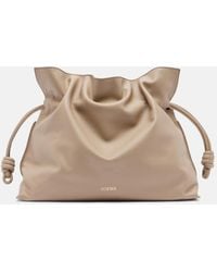 Loewe - Flamenco Large Leather Clutch - Lyst