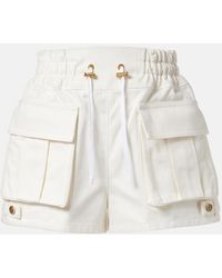 Balmain - Denim Cargo Shorts - Lyst