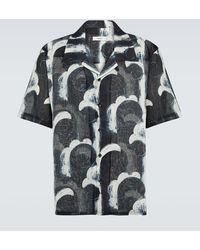 Commas - Printed Cotton Voile Bowling Shirt - Lyst
