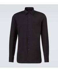 Prada - Hemd Aus Einem Baumwollgemisch - Lyst
