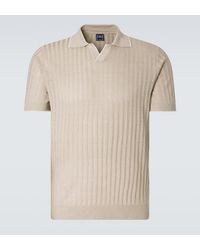 Fedeli - Soul Linen And Cotton Polo Shirt - Lyst
