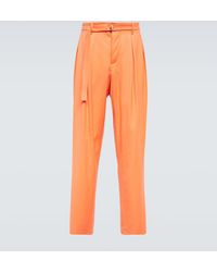 King & Tuckfield - Grant High-rise Wide-leg Wool Pants - Lyst