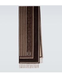 Loewe - Anagram Wool And Cashmere Jacquard Scarf - Lyst