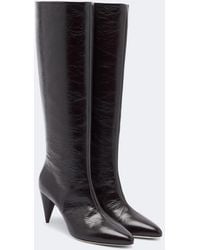 Victoria Beckham - Maverick Leather Knee-High Boots - Lyst