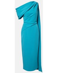 ROKSANDA - Maite Caped Crepe Midi Dress - Lyst