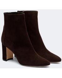 Manolo Blahnik - Rosie 70 Suede Ankle Boots - Lyst