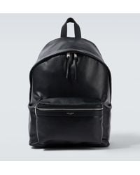 Saint Laurent - Rucksack City Aus Leder - Lyst