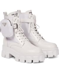 white prada boots