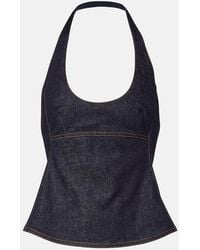 Jacquemus - Lavoir De-Nimes Denim Halterneck Top - Lyst