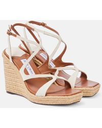Jimmy Choo - Ayla 110 Espadrille Wedges - Lyst