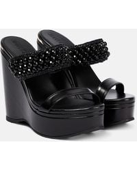 Jimmy Choo - Amoure Wedge 130 Leather Sandals - Lyst
