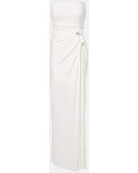 Jonathan Simkhai - Abito Lungo Emma Con Ruches - Lyst