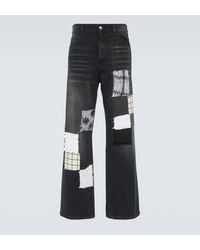 Marni - Patch-applique Wide-leg Jeans - Lyst