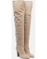 Paris Texas - Lavinia 100 Suede Over-The-Knee Boots - Lyst