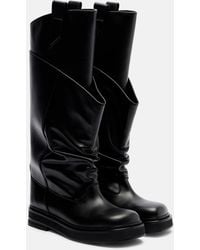 The Attico - Passeggiata Leather Combat Boots - Lyst