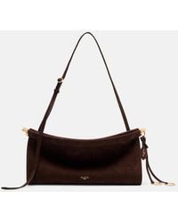Alaïa - Le Click East West Medium Suede Shoulder Bag - Lyst