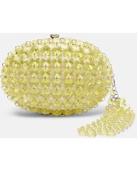 Self-Portrait - Oval Small Embellished Clutch - Lyst