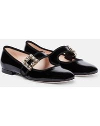 Roger Vivier - Tres Vivier Babies Patent Leather Ballet Flats - Lyst