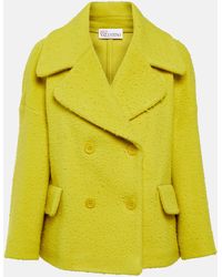 RED Valentino - Double-breasted Wool Jacket - Lyst