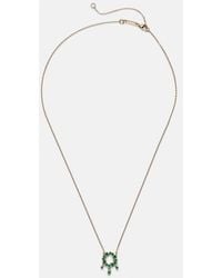 Suzanne Kalan - 18Kt Necklace With Emeralds - Lyst