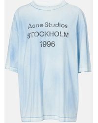 Acne Studios - Logo Cotton And Hemp Jersey T-Shirt - Lyst