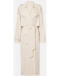 Jardin Des Orangers - Wool And Cashmere Trench Coat - Lyst