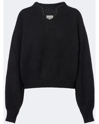 KHAITE - Cropped Cashmere Sweater - Lyst