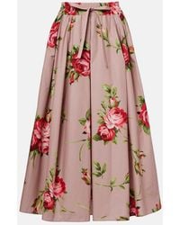 Dolce & Gabbana - Cotton Midi Skirt - Lyst
