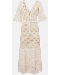 Anna Kosturova - Crochet Cotton Maxi Dress - Lyst