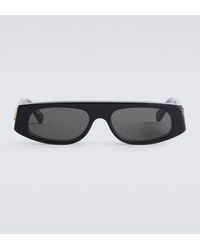 Gucci - Logo Flat-top Sunglasses - Lyst