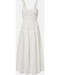 Doen - Midikleid Marianne Aus Baumwollpopeline - Lyst