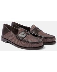 Max Mara - Loafers Mit Leder - Lyst