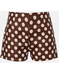 Faithfull the Brand - Lila Polka-Dot Linen Shorts - Lyst