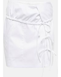 Altuzarra - Ian Wrap Cotton-blend Miniskirt - Lyst