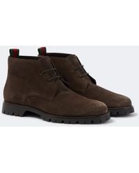Gucci - Suede Desert Boots - Lyst