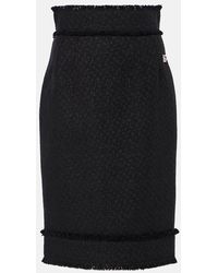 Dolce & Gabbana - Bleistiftrock Aus Tweed - Lyst