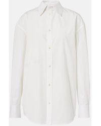 Saint Laurent - Cassandre Cotton Poplin Shirt - Lyst
