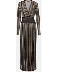 Missoni - Robe Aus Haekelstrick Mit Pailletten - Lyst