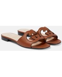 Gucci - Mules À Détail Gg Ajouré Pour Femme, Taille - Lyst