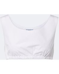 Prada - Cotton Poplin Bra Top - Lyst